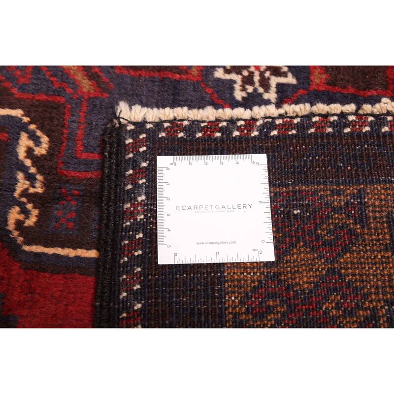 ECARPETGALLERY Hand-knotted Teimani Red Wool Rug - 3'5 x 5'10