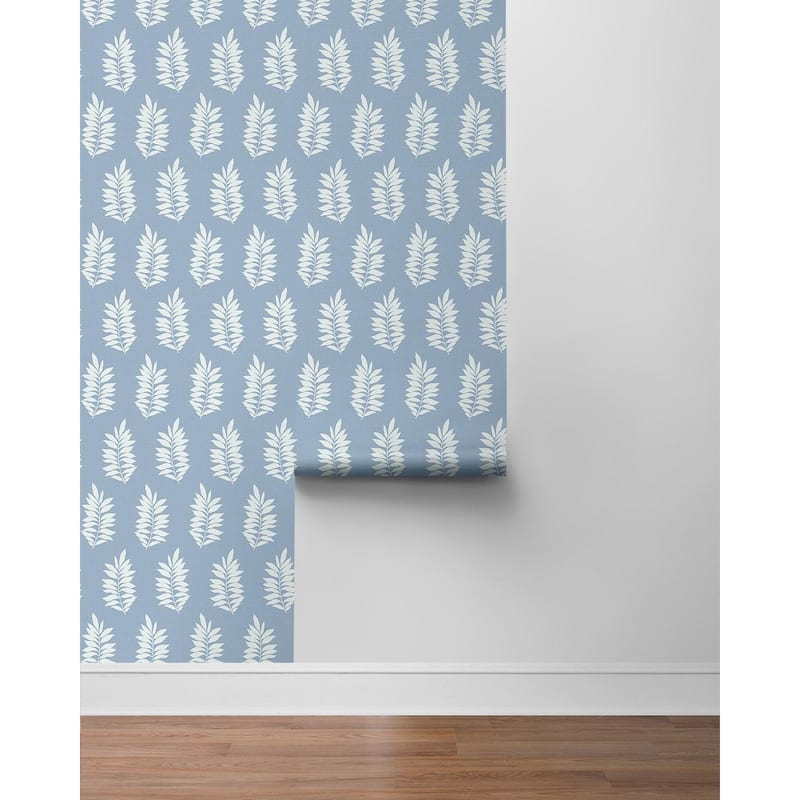 NextWall Pinnate Leaf Silhouette Peel and Stick Wallpaper - 20.9 in. W x 18 ft. L