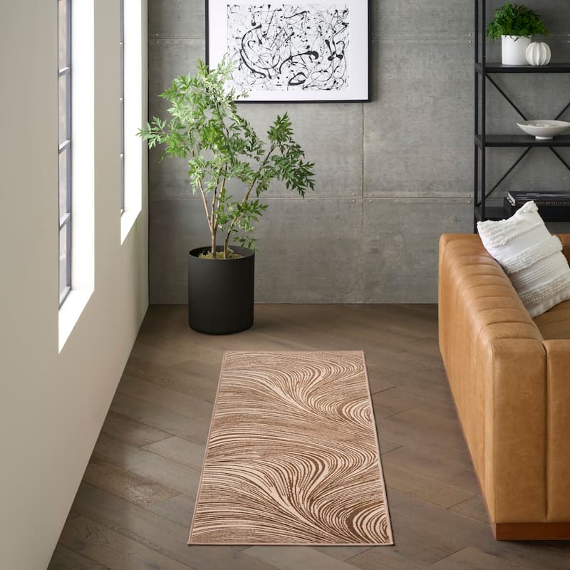 DKNY Central Park West Indoor only Abstract Glam Area Rug