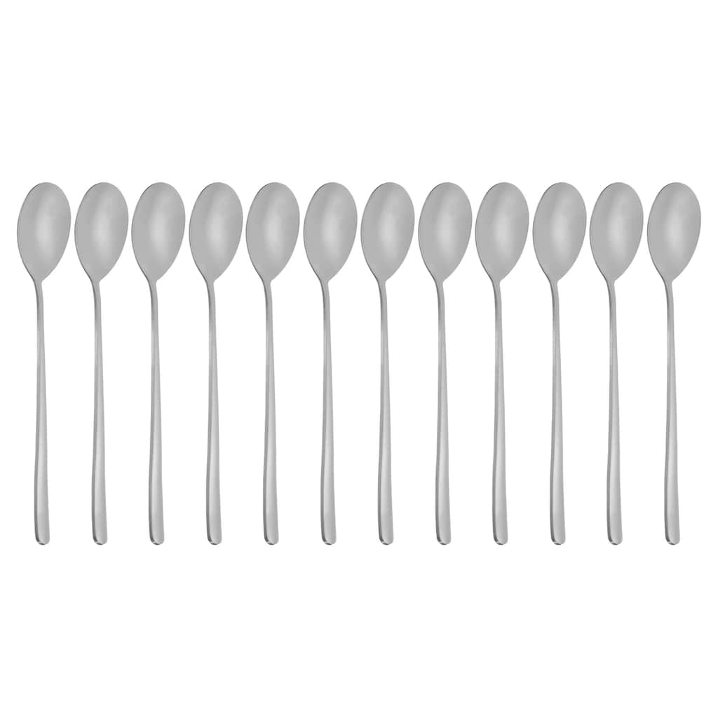 Long Handle Iced Tea Spoon, 12 Pcs 8" Stainless Steel Long Spoons