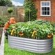 preview thumbnail 11 of 22, Aoodor 4 in 1 Modular Aluzinc Metal Raised Garden Bed - Outdoor Garden Planter Box for Vegetable, Flower, Herb