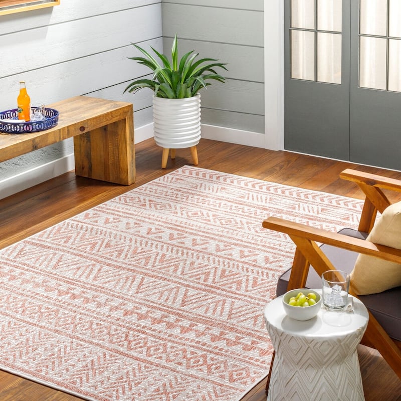Livabliss Eagean Global Indoor/Outdoor Area Rug