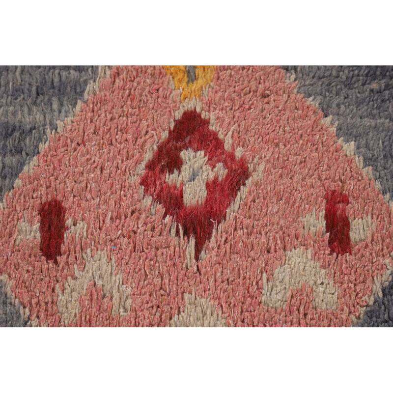 Tribal Moroccan Rug Handmade Oriental Wool Carpet - 7'10" x 10'8"