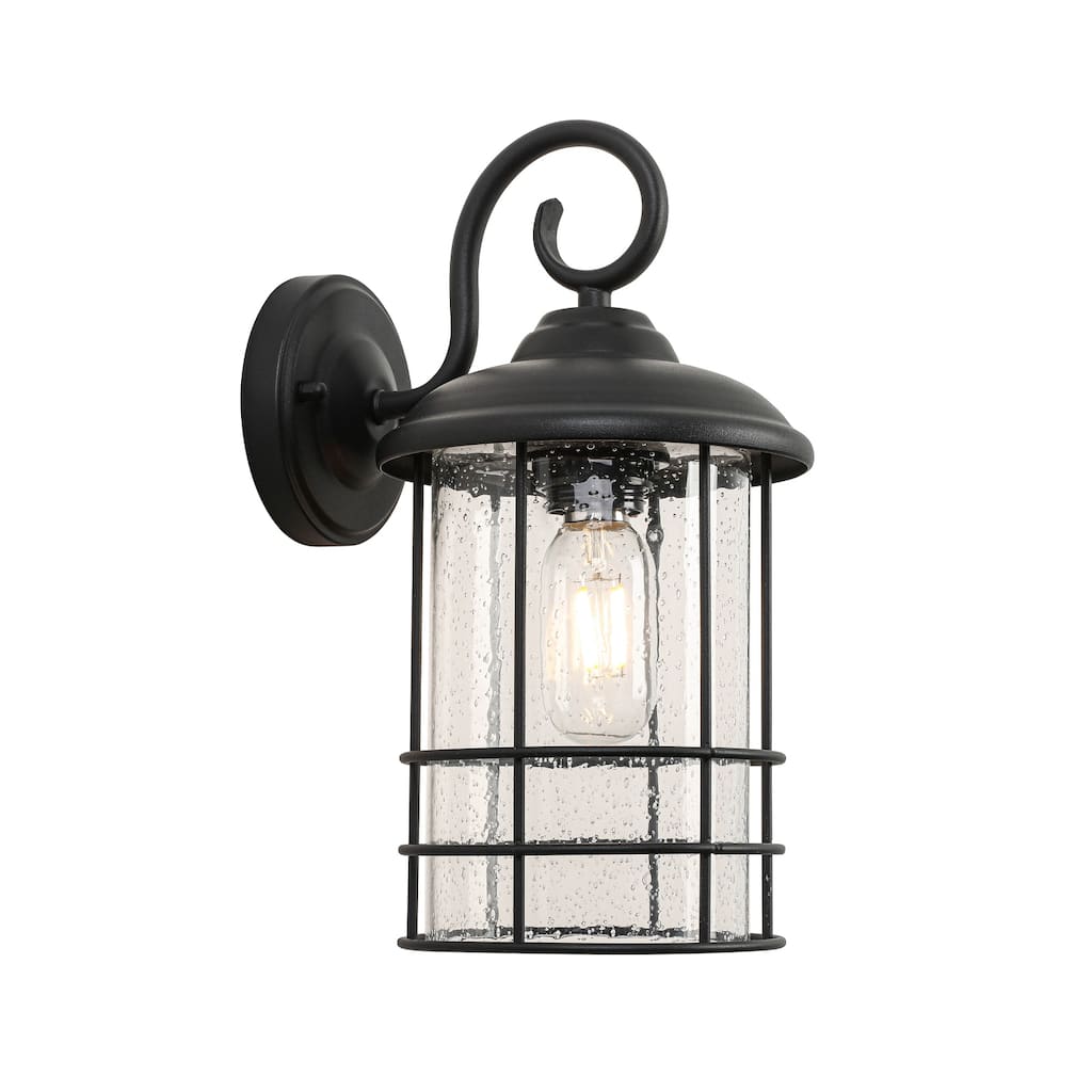 Outdoor Black Wall Sconce with Rustproof and Waterproof Design