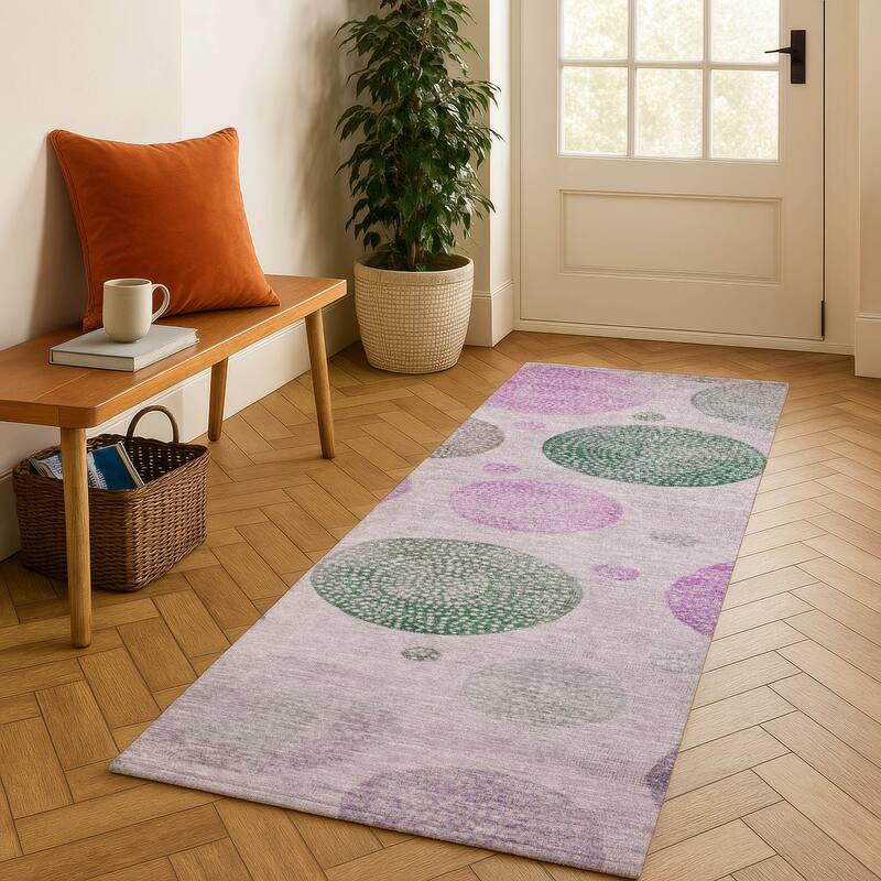 Premium Washable Super Soft Mayfield Rug - Blush - 2'3" x 7'6"