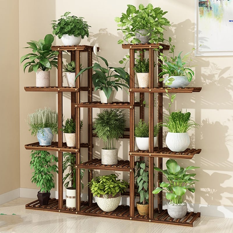 Tall Flower Pot Stands Indoor Outdoor Metal Potted Plant Holder Fits Up to  10 Inch Planter Planter Not Included - 10 Inch - On Sale - Bed Bath &  Beyond - 34308077