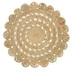 preview thumbnail 2 of 17, LR Home Organic Jute Braided Area Rug, Natural