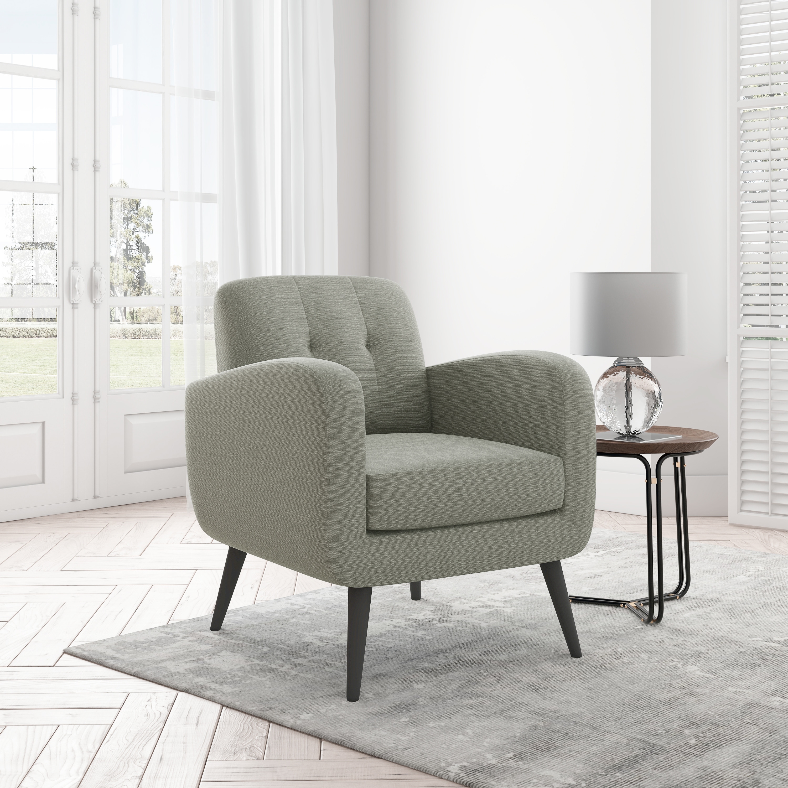 Carson carrington saue grey accent chair store