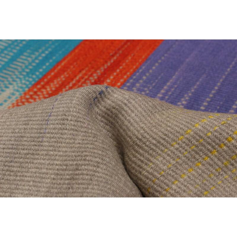 ECARPETGALLERY Flat-Weave Ankara FW Grey Wool Kilim - 9'10 x 12'8
