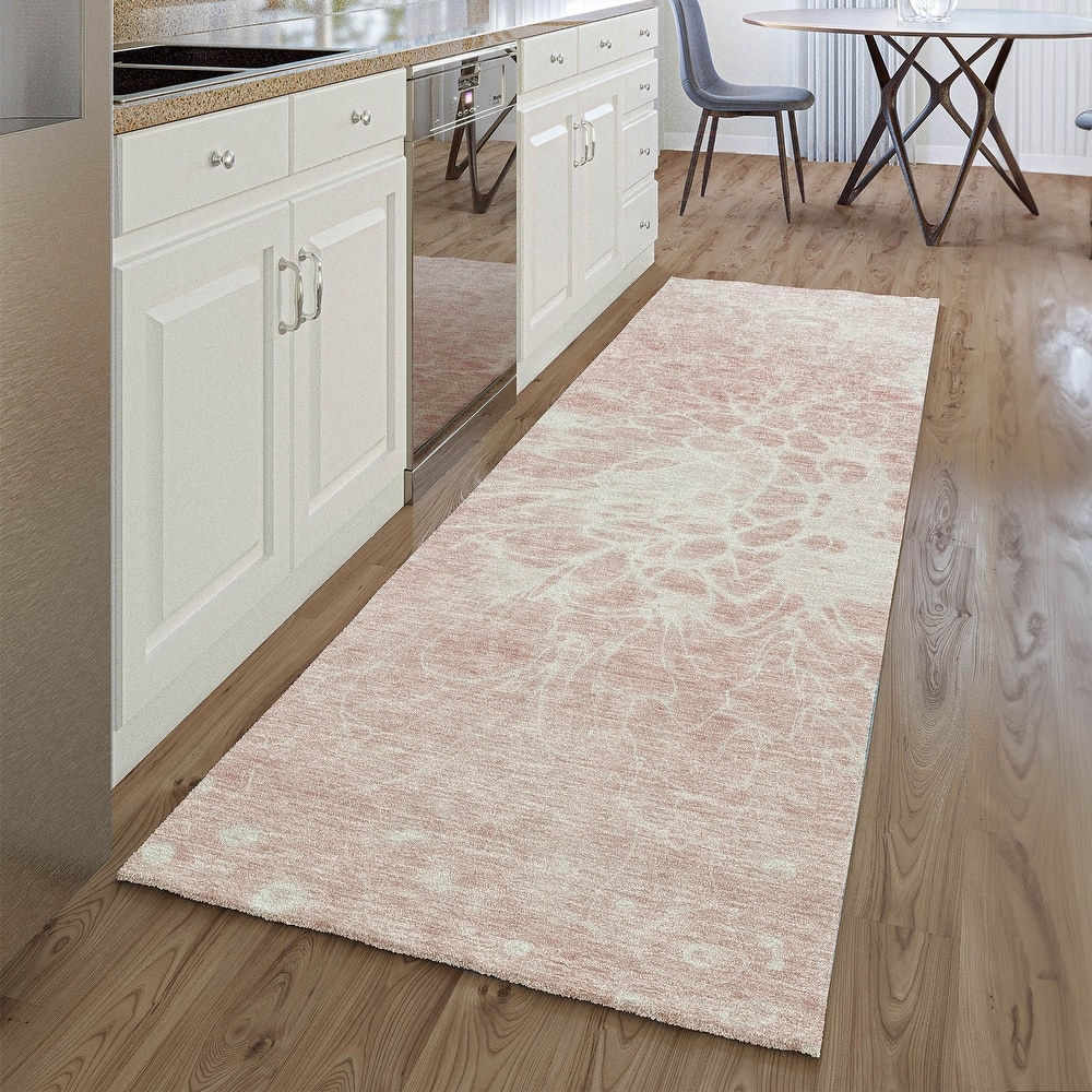 Premium Washable Super Soft Muted Floral Mayfield Rug