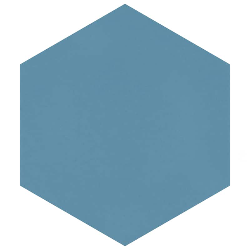 Merola Tile Textile Basic Hex Niagara 8-5/8" x 9-7/8" Porcelain Floor and Wall Tile - Case (25 Tiles)