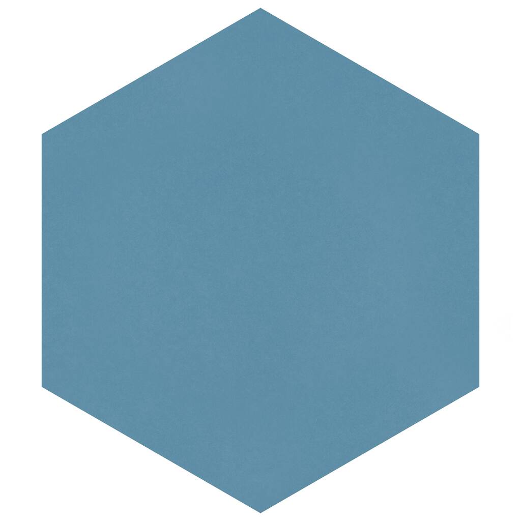 Merola Tile Textile Basic Hex Niagara 8-5/8" x 9-7/8" Porcelain Floor and Wall Tile