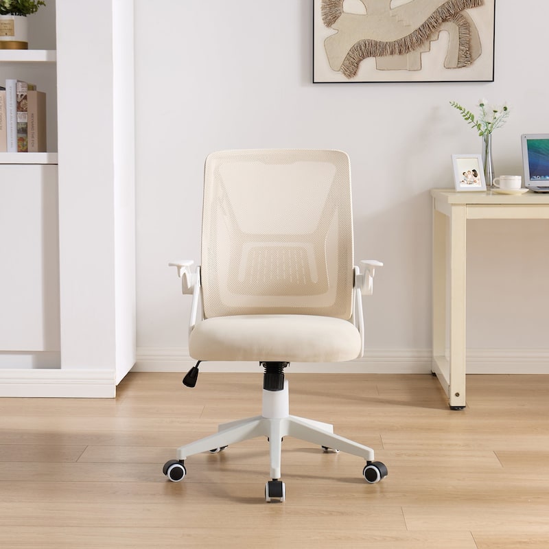 Javlergo Office Chair Mid Back Swivel Lumbar Support Desk Chair, Computer Ergonomic Mesh Chair with Armrest