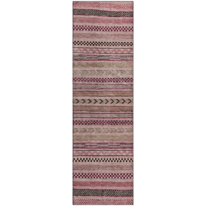 Premium Washable Super Soft Boho Stripes Mayfield Rug