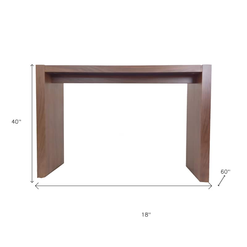 HomeRoots 60" Brown Wood Rectangular Bar Height Bar Table - 60 in. x 40 in. x 18 in.