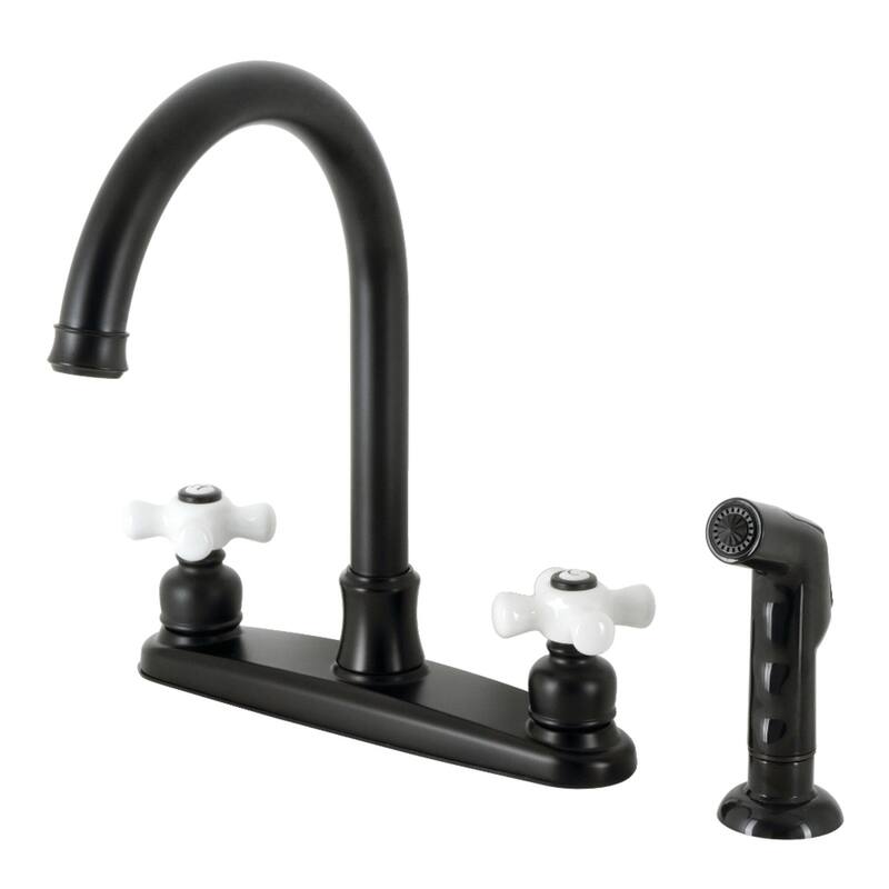 Victorian 8 in. Centerset Kitchen Faucet with Sprayer