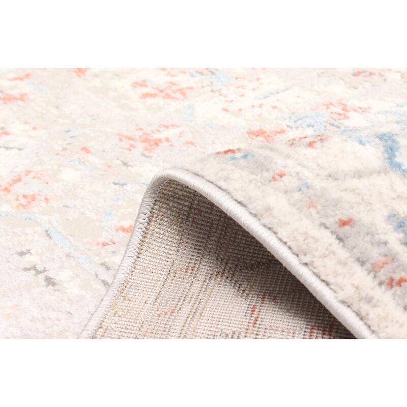 ECARPETGALLERY Machine Made Mira Ivory Area Rug