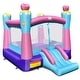 preview thumbnail 2 of 15, 3-in-1 Princess Theme Inflatable Castle without Blower - 104.5" x 131.5" x 98.5"(L x W x H)