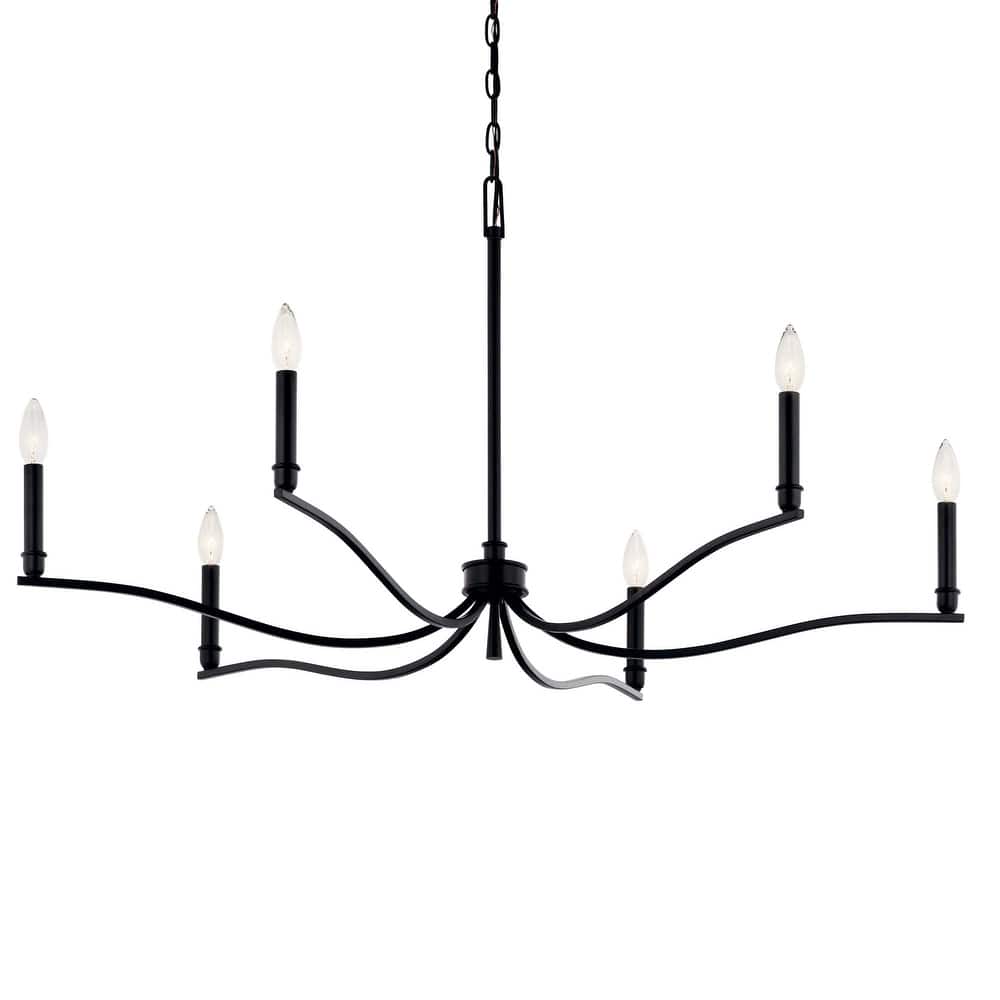 Kichler 52696 Malene 6 Light 42" Wide Taper Candle Style Chandelier