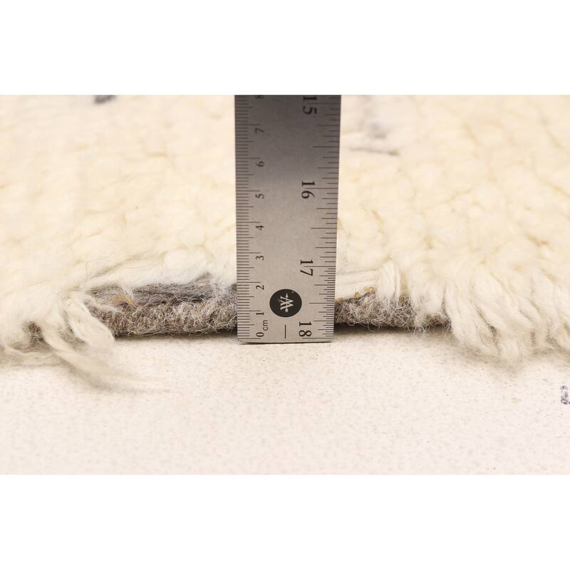 ECARPETGALLERY Hand-knotted Tangier Cream Wool Rug - 8'0 x 9'8