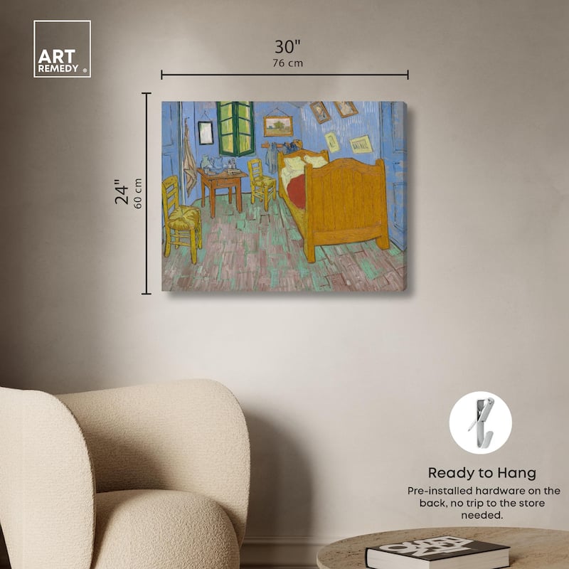 The Bedroom Canvas by Art Remedy, Gallery Wrapped