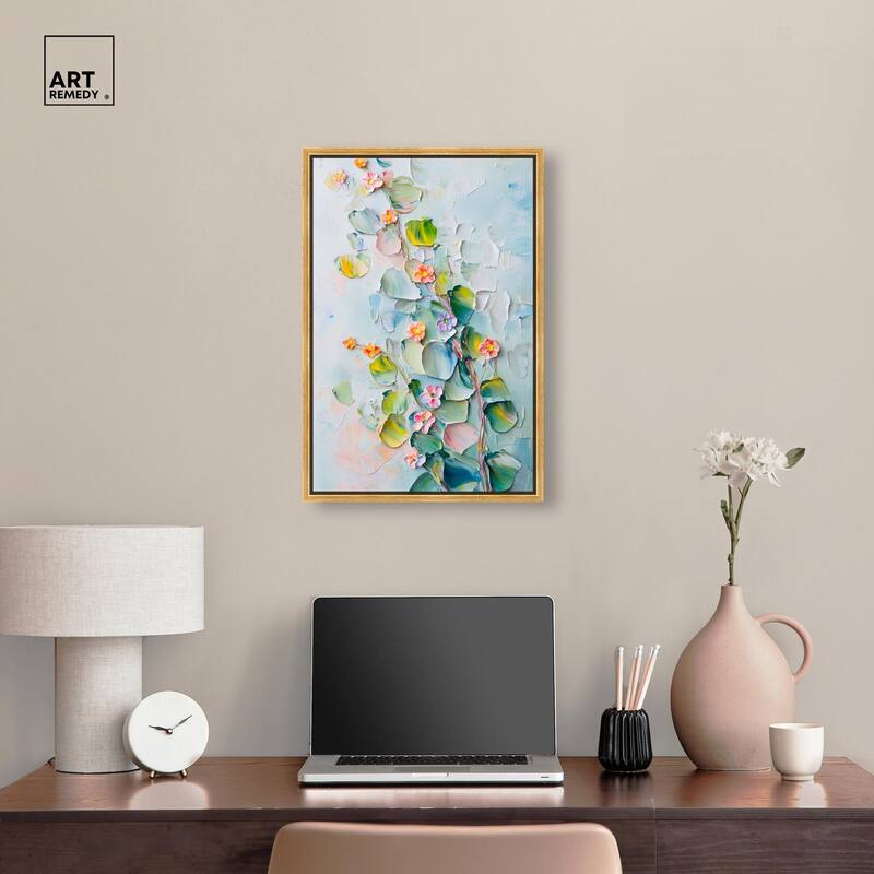 Textured Tendrils I Canvas by Art Remedy