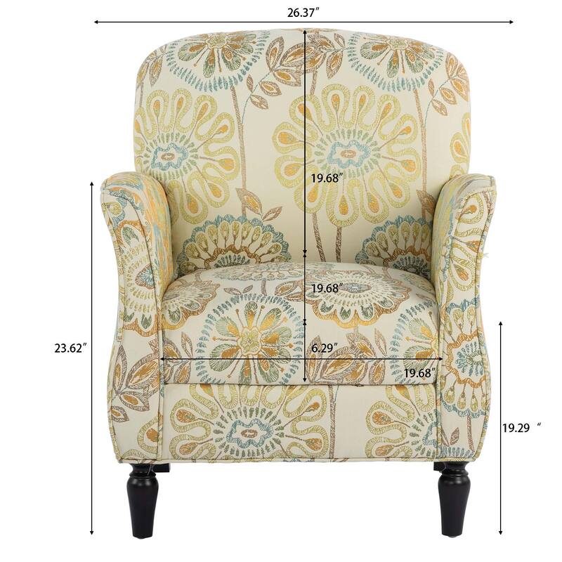 Living Room Accent Chairs With Wooden legs