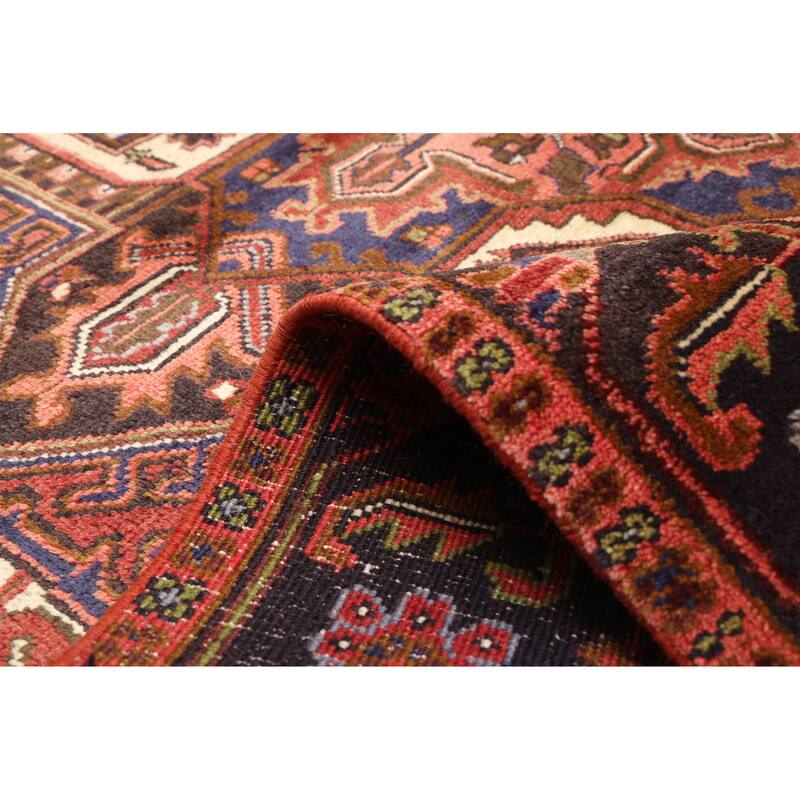 ECARPETGALLERY Hand-knotted Sarabi Dark Red Wool Rug - 6'6 x 9'2