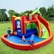preview thumbnail 4 of 8, Gymax Inflatable Slide Bouncer and Water Park w/ Splash Pool Water