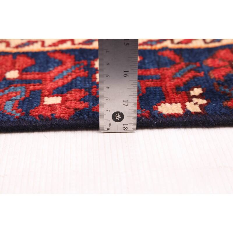 ECARPETGALLERY Hand-knotted Antalya Vintage Red Wool Rug - 4'2 x 6'7