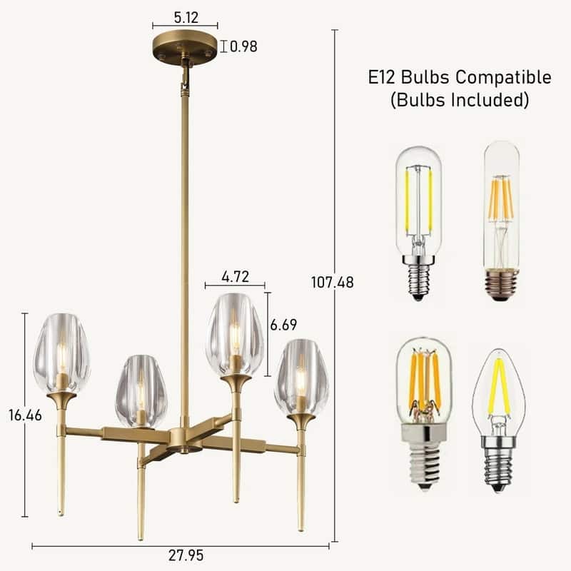 KAYLA Long tulip Wall Sconce
