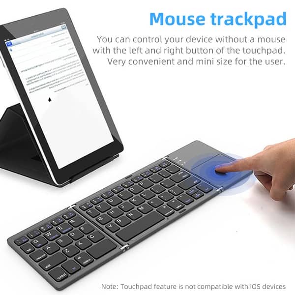 DP-iot HOT-Three System Universal Three-Fold with Touchpad Tablet Mobile Computer Wireless Bluetooth Folding Mini Keyboard
