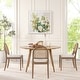 preview thumbnail 5 of 15, Panama 18" Curved Cane Rattan Boucle Upholstered Dining Chair (Set of 2)