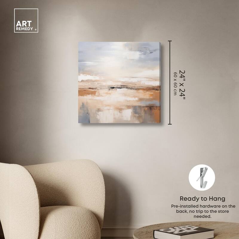 Coastal Calm Canvas by Art Remedy, Gallery Wrapped