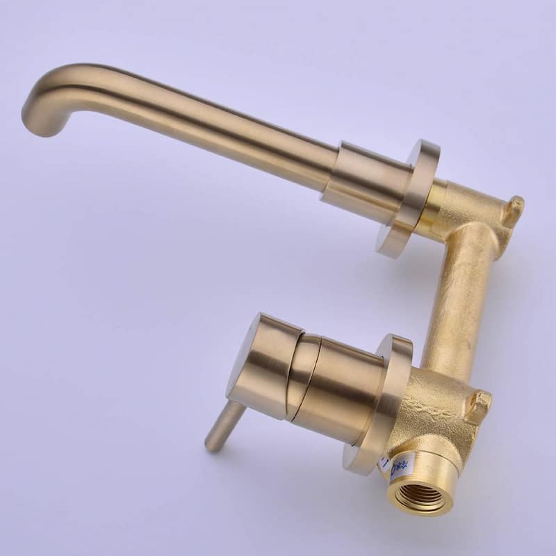 Vanityfair Wall Mount Single Handle Bathroom Sink Faucet