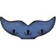 preview thumbnail 4 of 4, Whale Tail Wall Hook for Nursery, Nautical Home Decor (15.5 x 6.75 x 1 in, Blue)