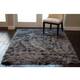 Faux Sheepskin Solid Shag Area Carpet Rug Dark Gray - 5' x 7' - On Sale ...