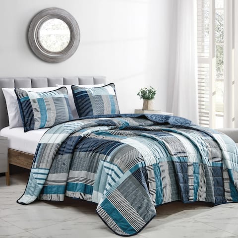 Wellco 3 Piece All Season Soft Polyester Bedding Comforter Set