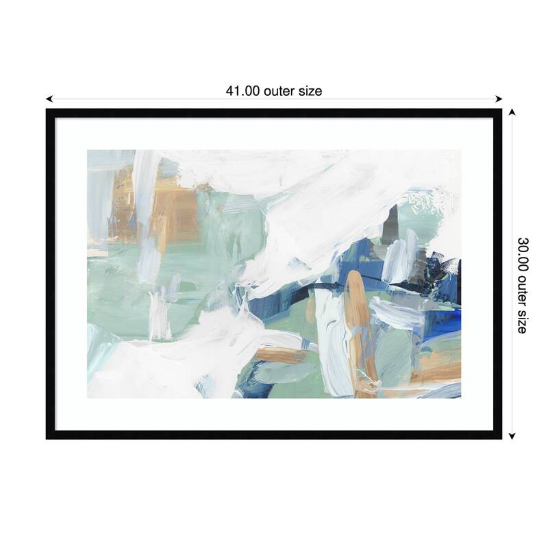 Whispers of Colorful Abstraction by Hannah Dawson Wood Framed Wall Art Print