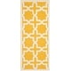 preview thumbnail 62 of 183, SAFAVIEH Handmade Cambridge Trudie Geometric Wool Rug 2'6" x 6' Runner - Gold/Ivory - Runner