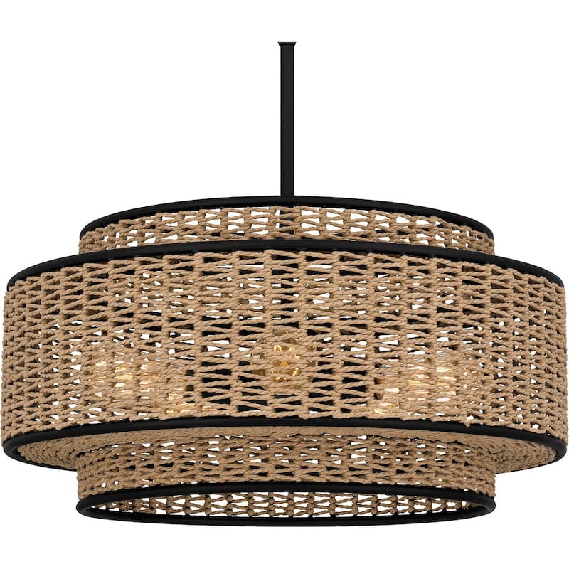Quoizel Pendant 5-Light Pendant in Matte Black