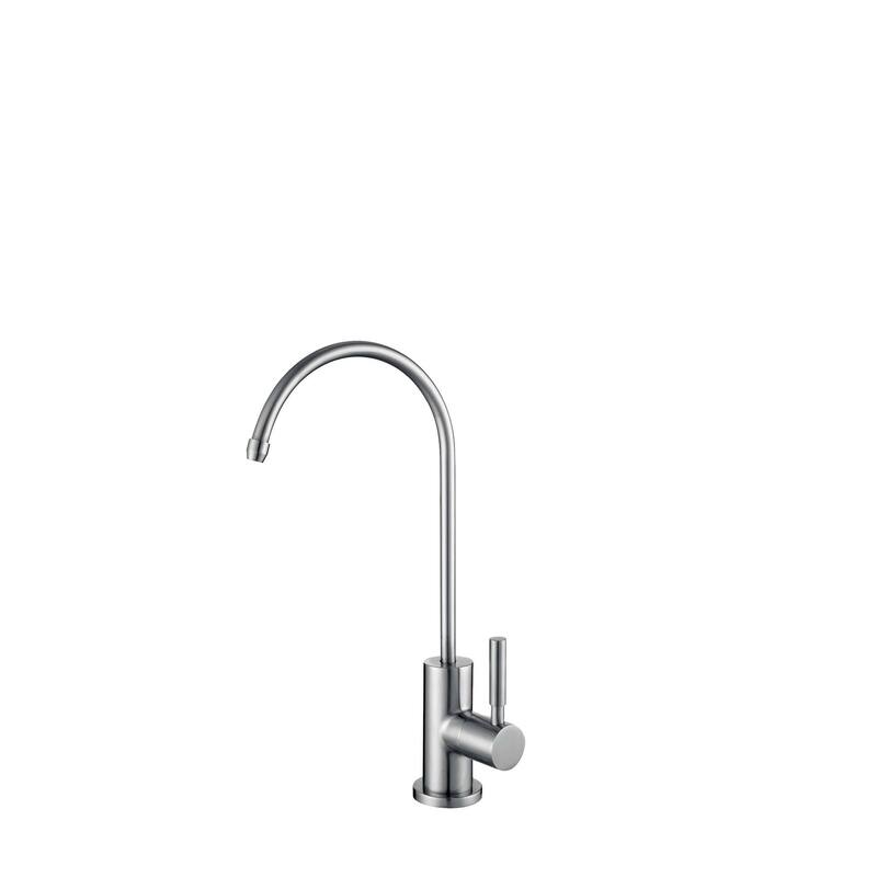 STYLISH Kitchen Sink Drinking Water Faucet, Commercial Water Filtration Faucet, Stainless Steel, Contemporary Style High-Spout