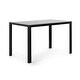 preview thumbnail 5 of 8, 5Pcs Glass Top&Upholstered Dining Set with 1 Table&4 Faux Leather Chairs
