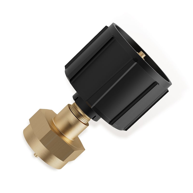 Propane Refill Adapter for 1 lb QCC1/Type1 Propane Tank - Gold/Black