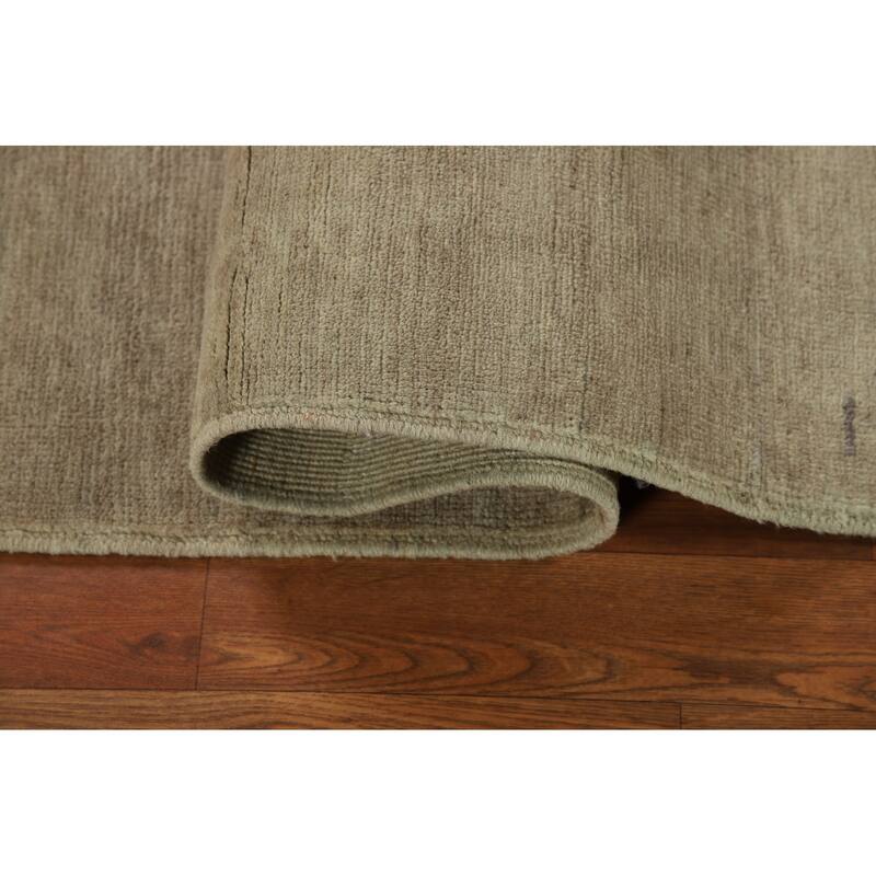 Contemporary Gabbeh Accent Rug Handmade Oriental Wool Carpet - 3'4"x 4'10"