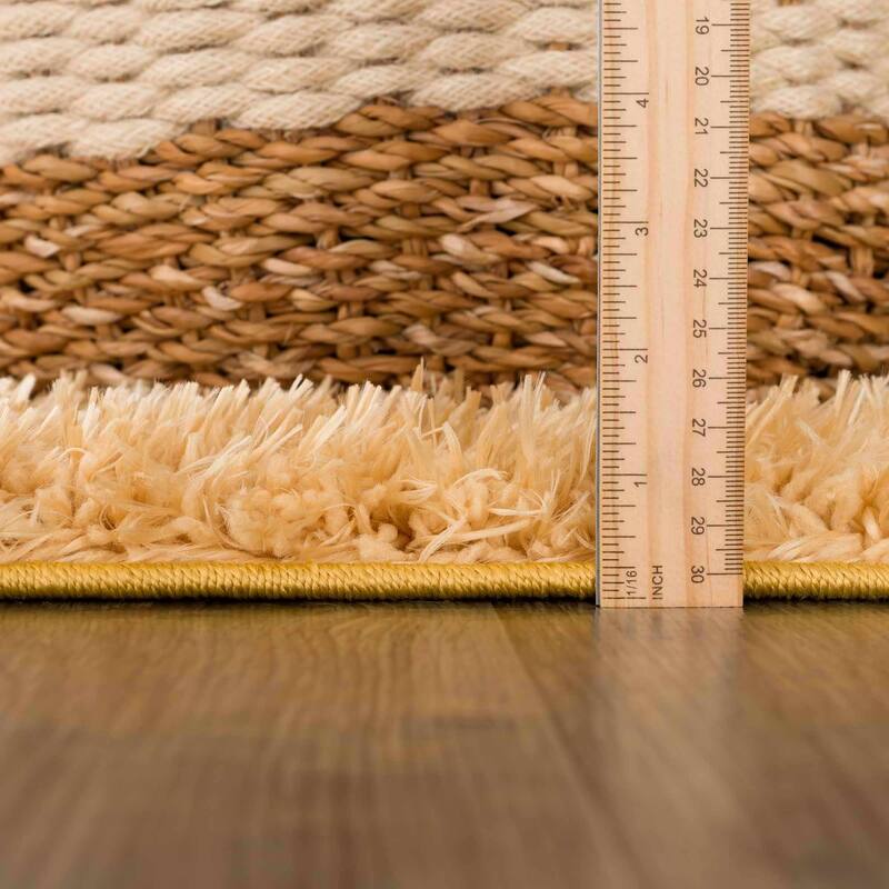 Faina Machine Washable Fluffy Carpet Solid Shag Plain Area Rug