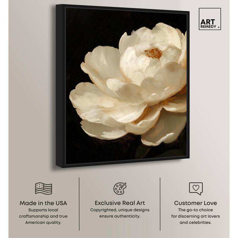 Dramatic Bloom Canvas by Art Remedy