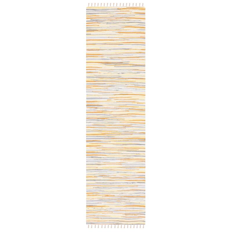 SAFAVIEH Handmade Rag Rug Nya Casual Stripe Cotton Rug
