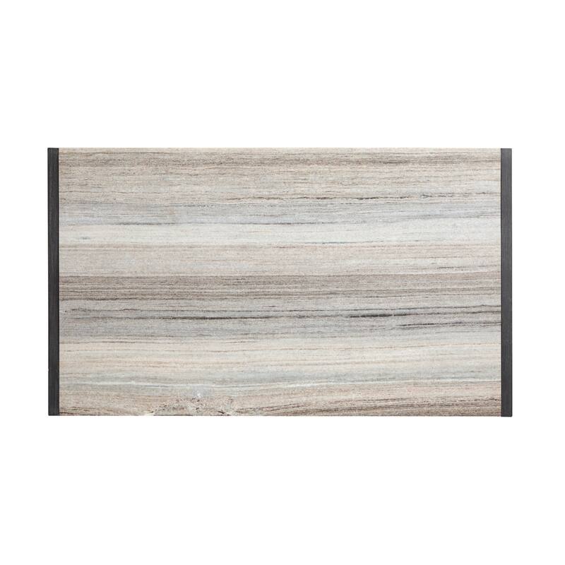 Magnussen Home Plum Creek Ravenwood Black Rectangular Cocktail Table with Casters - 52''W x 30''D x 17.5''H