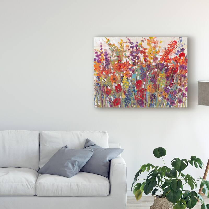 Tim Otoole 'Variety Of Flowers Ii' Canvas Art